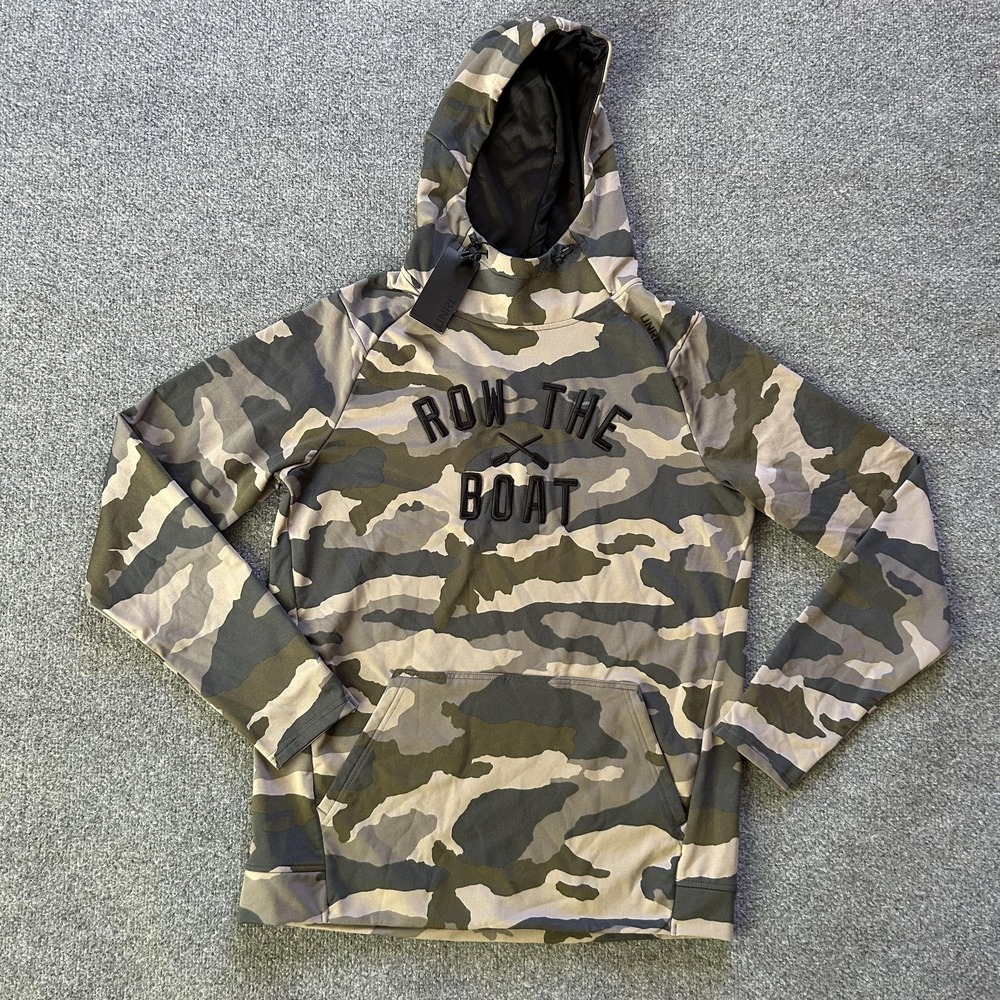 UNRL Hoodie Mens Small Camo Crossover Hoodie‎ II Row The Boat Gophers Pullover